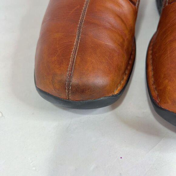 Cole Haan Cognac Brown Leather Lace Up Casual Oxfords Sneakers Men's Size 9.5W - Picture 4 of 7